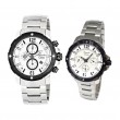 Alexandre Christie AC 6410 Silver White Couple